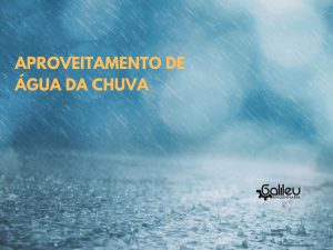 Aproveitamento de águas pluviais